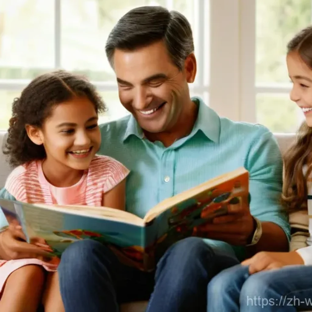 가족복지론 - **Prompt:** A heartwarming scene of a modern family enjoying quality time together in a bright, invi...