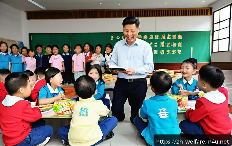 아동복지론 - A warm and vibrant scene of a community center hosting a free educational and nutritional support ev...
